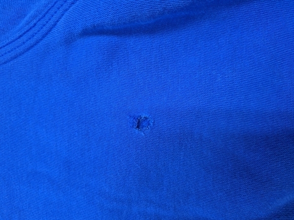 VTG Nike Hoodie Men's L Blue Center Swoosh Pullover Sweatshirt Blue Tag - Picture 8 of 9